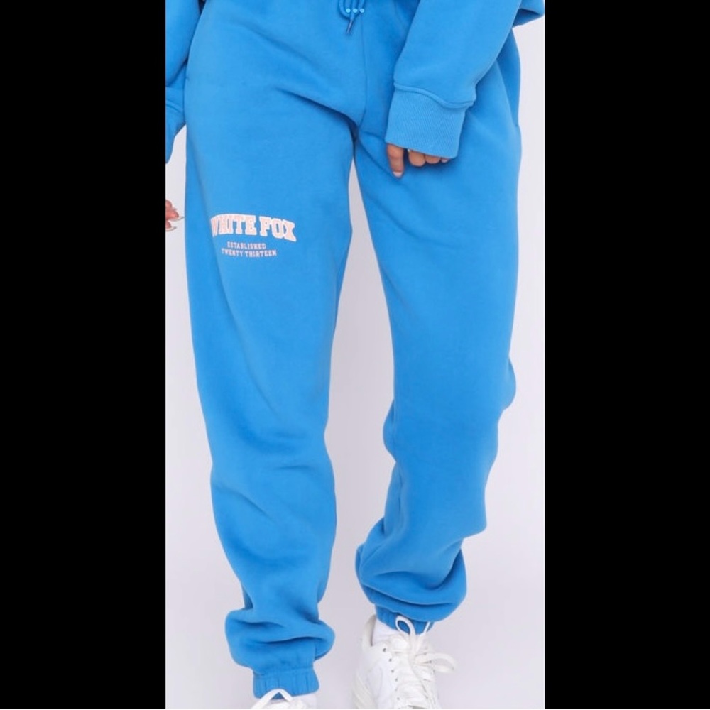 White Fox | Varsity Vibe Sweatpants Azure Blue
